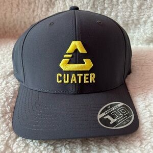 Travis Matthew Cuater Flex Fit Golf Adjustable Snapback Dark Slate & Yellow NEW